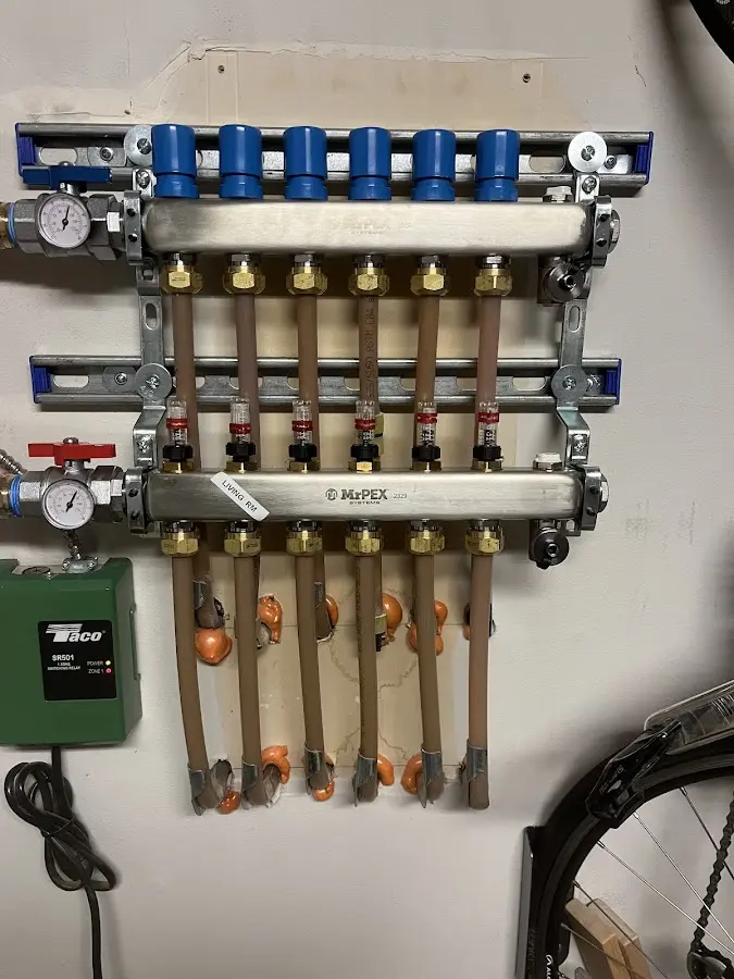 Plumber performing Gas Line Installation at a residential property in Happy Valley